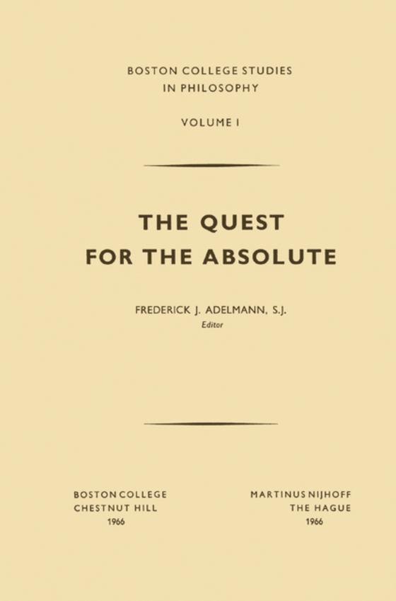 Quest for the Absolute