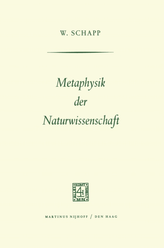 Metaphysik der Naturwissenschaft