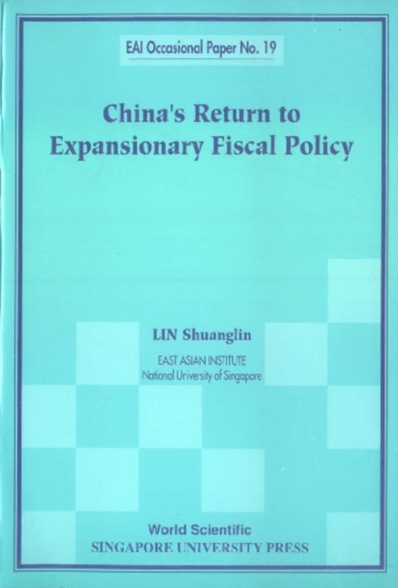 China's Return To Expansionary Fiscal Policy