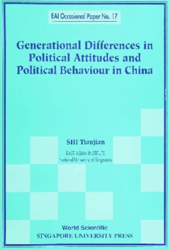 Generational Differences In Political Attitudes And Political Behaviour In China (e-bog) af Tianjian Shi, Shi