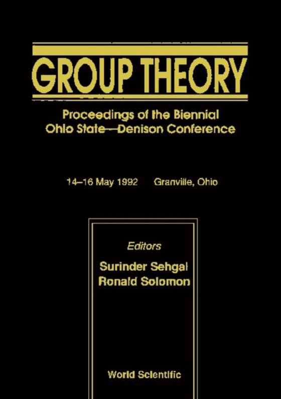 Group Theory - Proceedings Of The Biennial Ohio State - Denison Conference (e-bog) af -