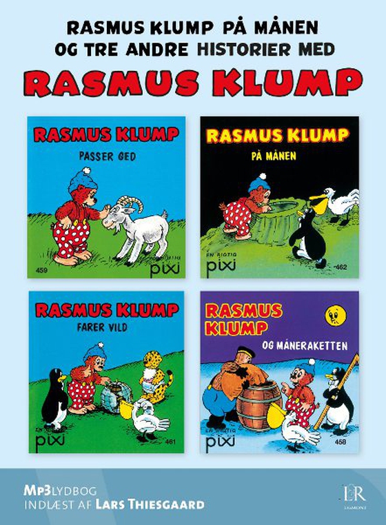 Rasmus Klump på månen - og tre andre historier (lydbog) af Carla Hansen
