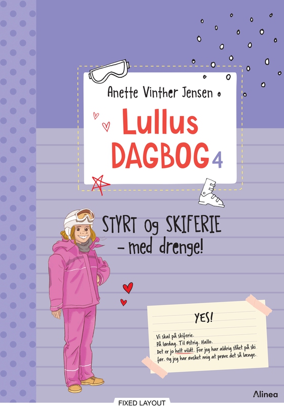 Lullus dagbog 4, Styrt og skiferie - med drenge! - Rød læseklub (e-bog) af Anette Vinther Jensen