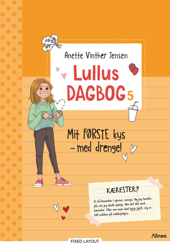 Lullus dagbog 5, Mit første kys - med drenge!, Rød Læseklub (e-bog) af Anette Vinther Jensen