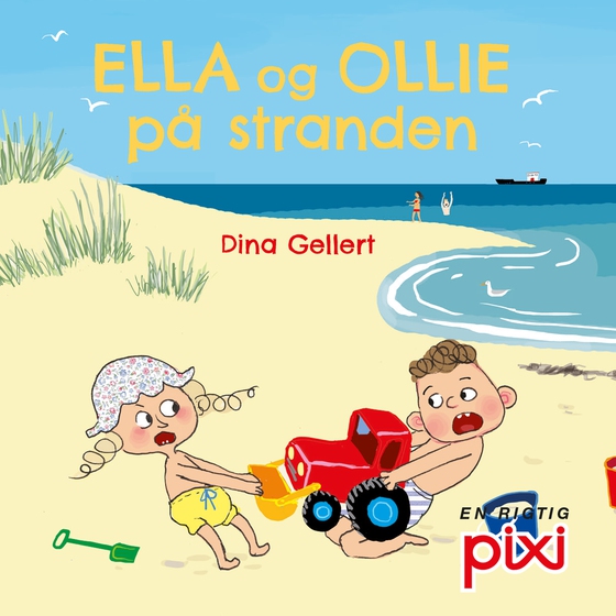 Ella og Ollie på stranden