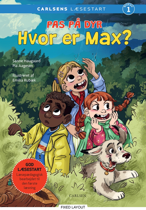 Carlsens læsestart: Pas på dyr: Hvor er Max? (e-bog) af Sanne Haugaard