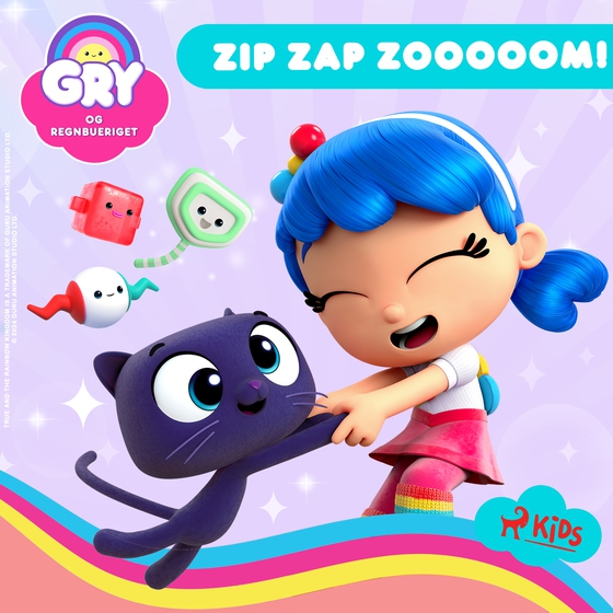 Gry og Regnbueriget: Zip Zap Zooooom! (lydbog) af Guru Studio