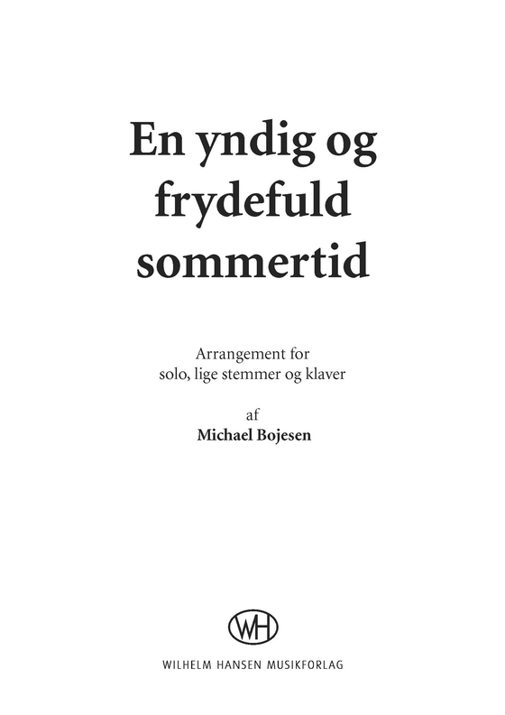 En yndig og frydefuld sommertid