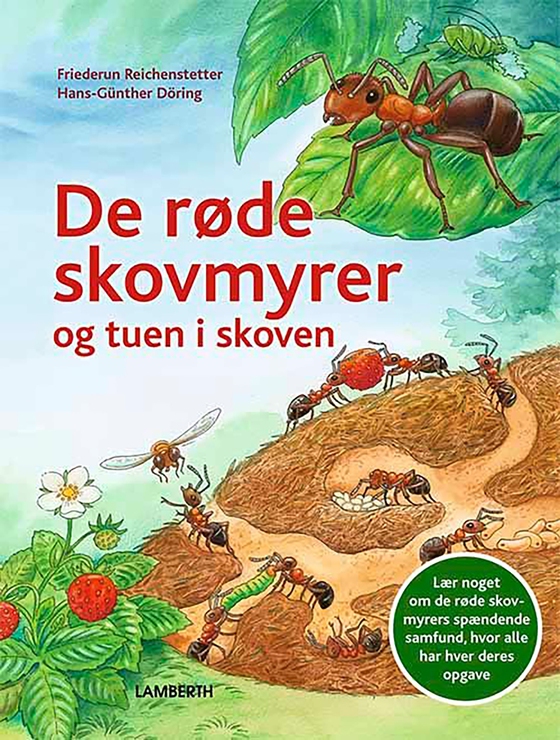 De røde skovmyrer og tuen i skoven