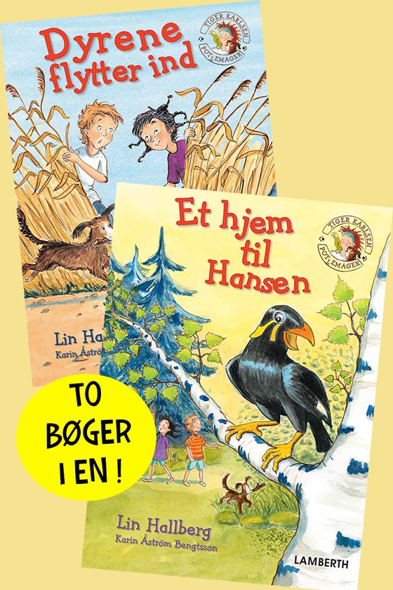 Dyrene flytter ind og Et hjem til Hansen (lydbog) af Lin Hallberg