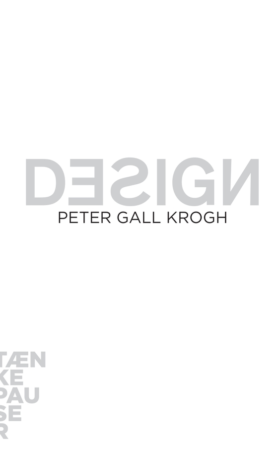 Design (lydbog) af Peter Gall Krogh