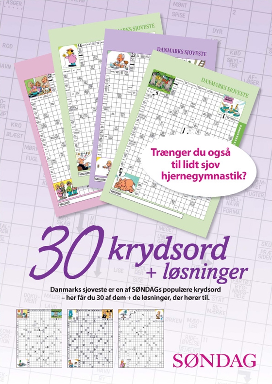 Danmarks sjoveste - 30 krydsord + løsninger