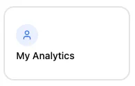 My Analytics card on the Library page