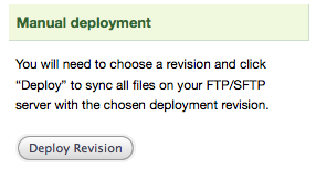 Manual deployment
