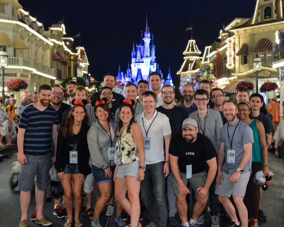 Photo of the team at Disney World.