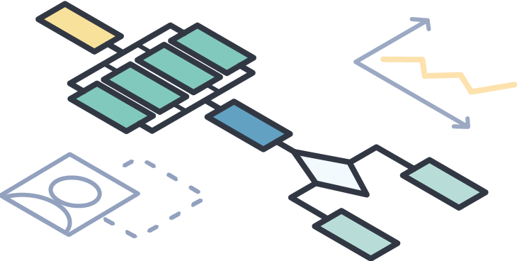 Illustration of an abstract customer journey.