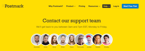 Postmark's support team