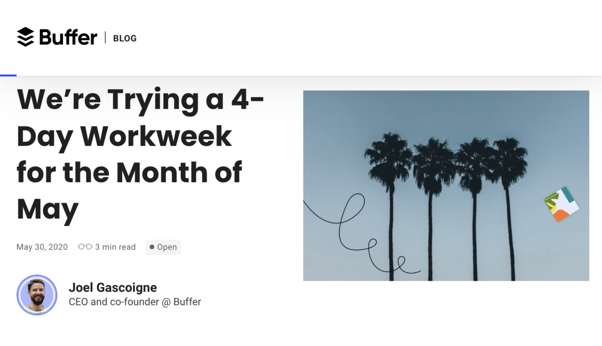 Implementing A 4 Day Workweek Insights From 4 Companies That Have Done It Wildbit