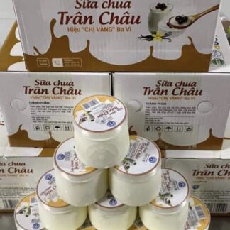 Thùng sữa chua TRÂN CHÂU đặc sản Ba Vì hiệu Chị Vàng