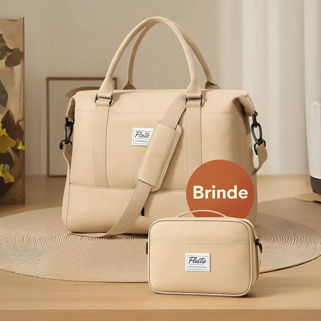 Bolsa-Mala Impermeável com Bolsos Multifuncionais - Elegância Urbana + BRINDE 1