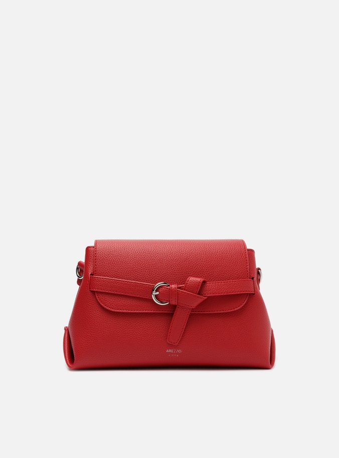 Bolsa Couro Vermelha Média 1