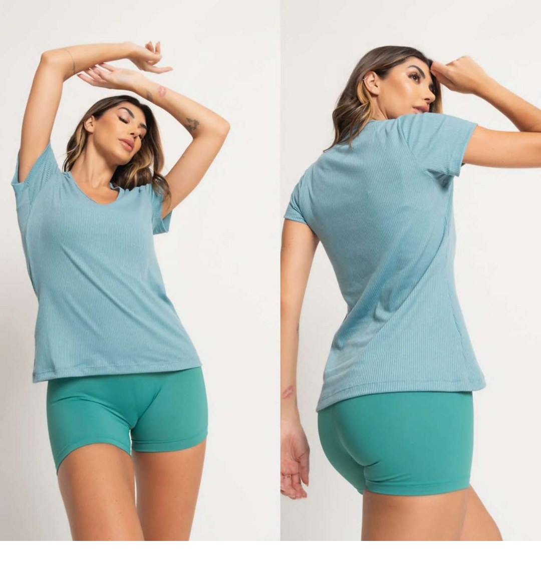 BLUSA VERDE MANGA CURTA 1