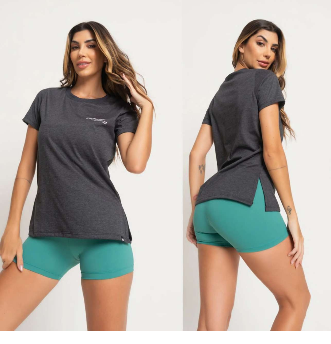 BLUSA CINZA DE MANGA 1
