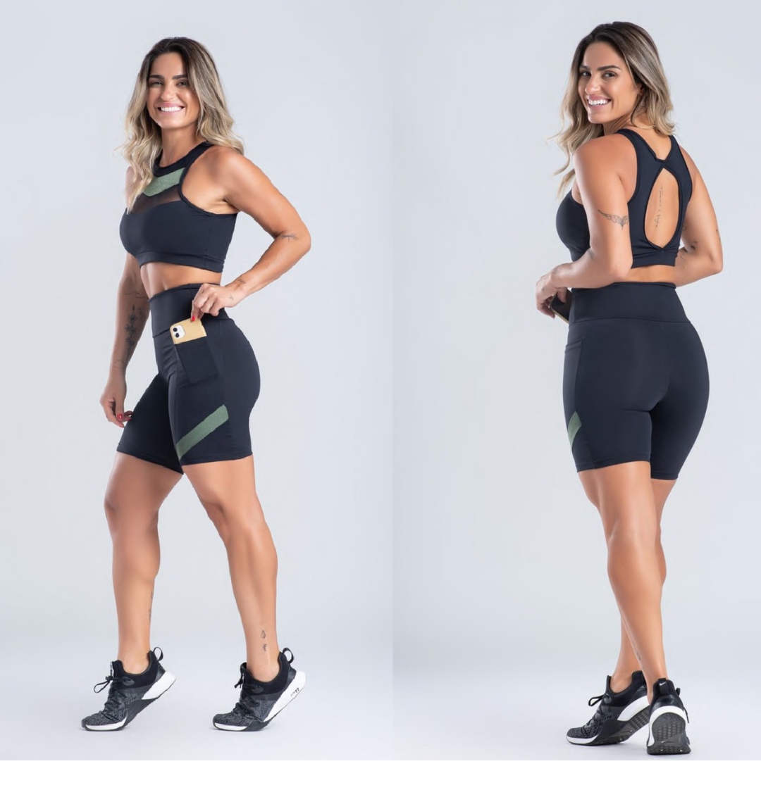 CONJUNTO SHORT PRETO 1