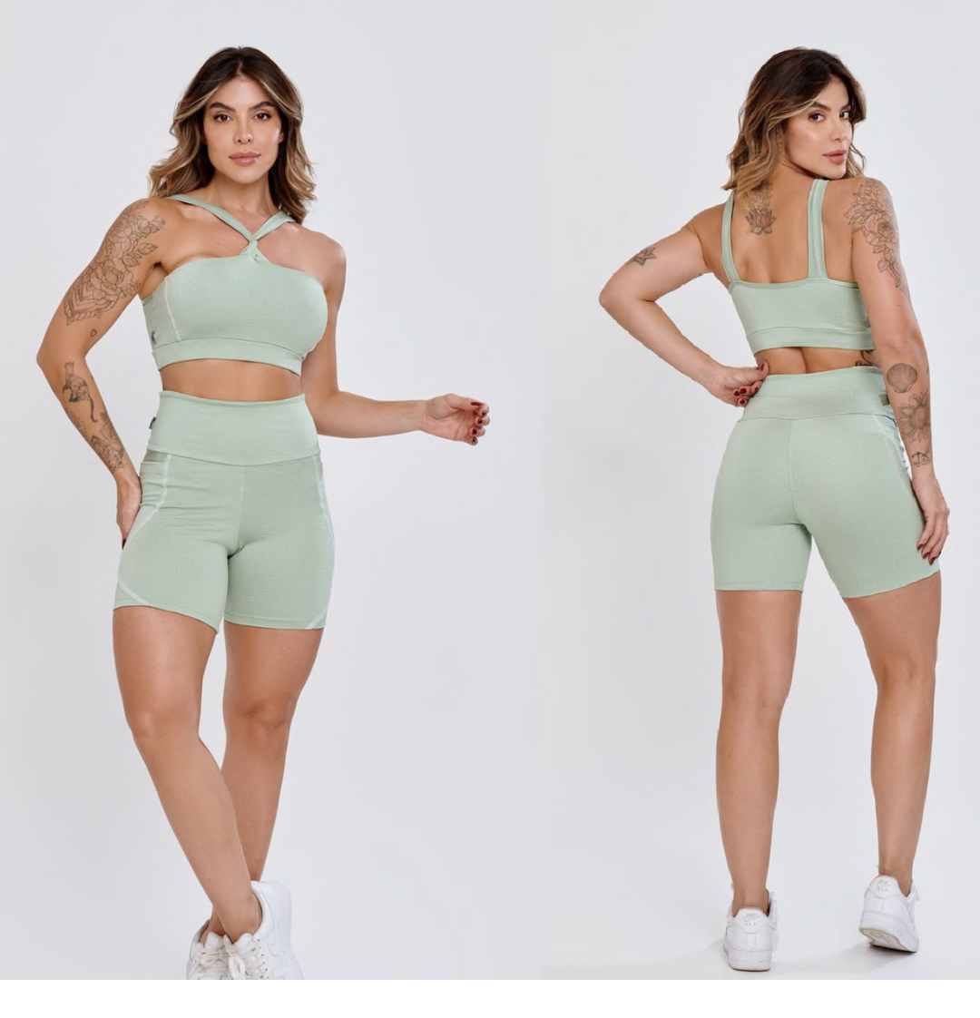 CONJUNTO SHORT VERDE CLARO 1