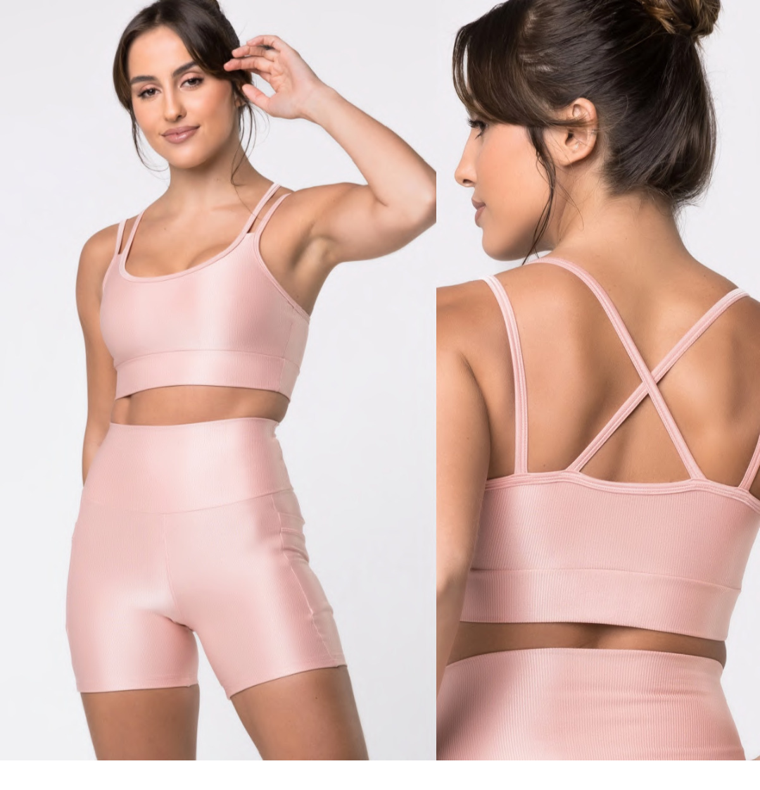 CONJUNTO SHORT ROSE 1