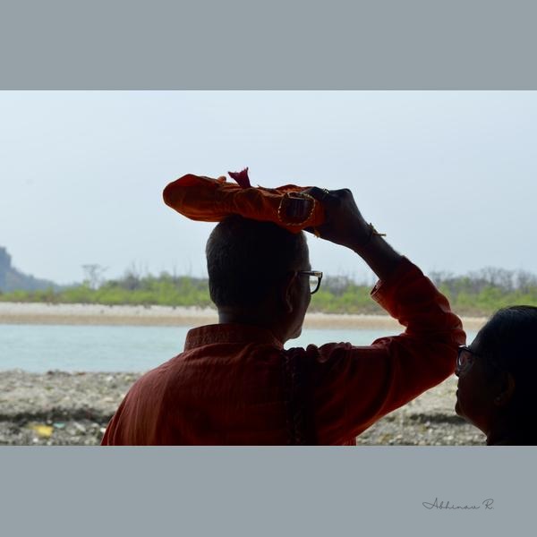 Devotion by the Ganges - Dining Room Wall Art