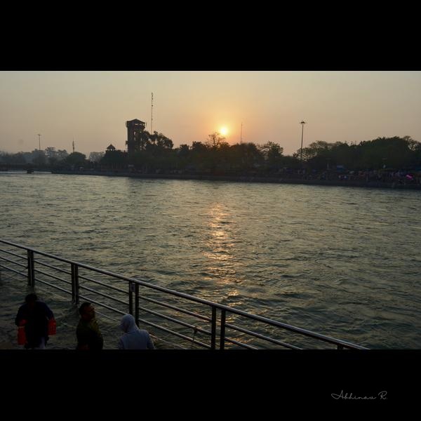 Golden Hour on the Ganges - Devotion Wall Art Prints