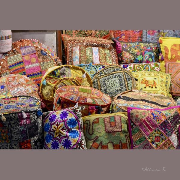 Vibrant Textiles of India - Dining Room Wall Art