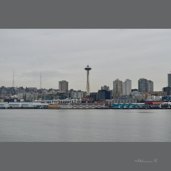 Seattle Skyline with Space Needle - Photography from Settle
