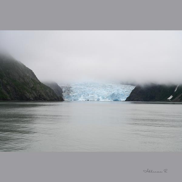 Glacier in the Mist - Nature in Alaska