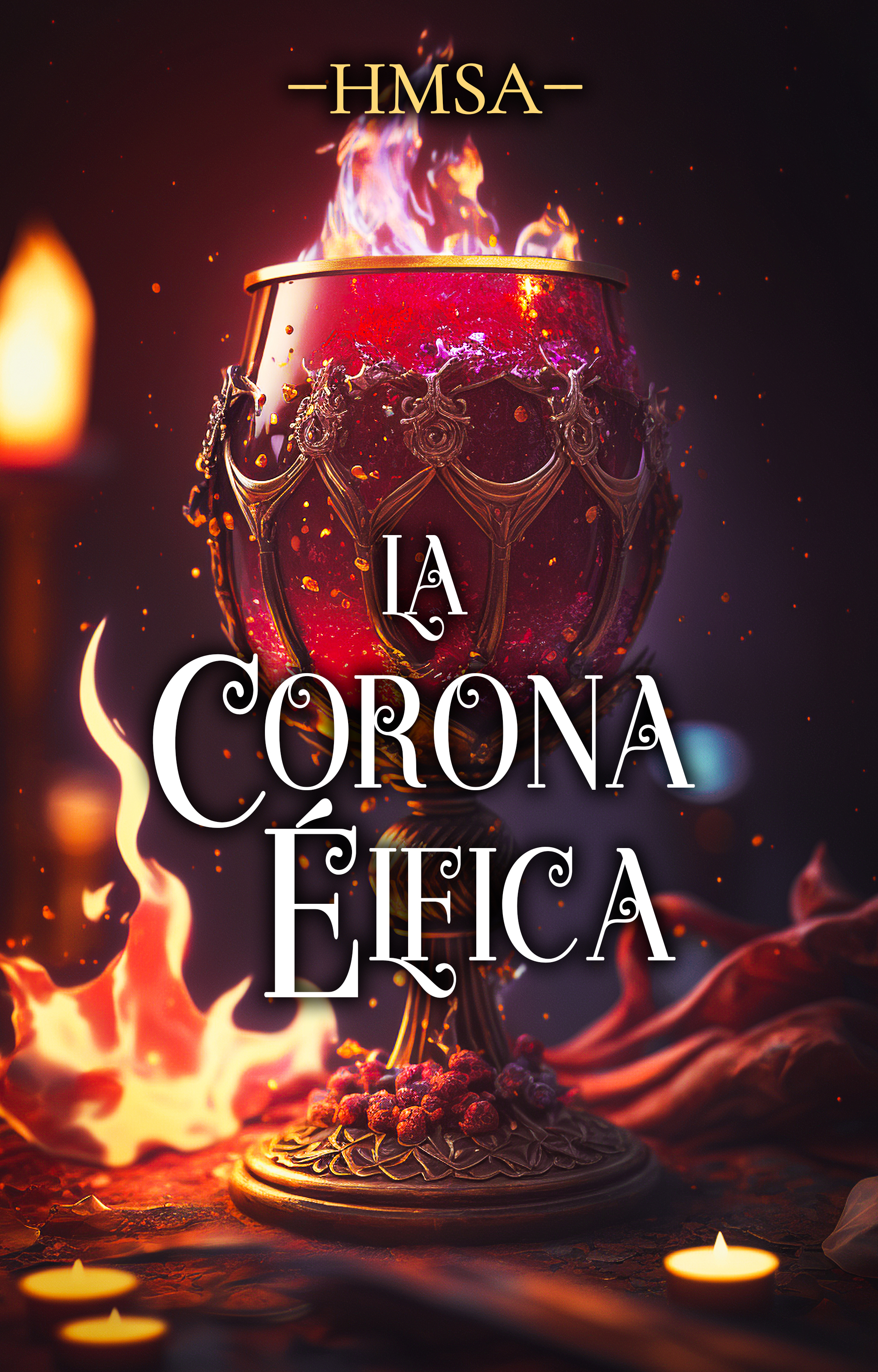 HMSA: La corona élfica - Portada del libro