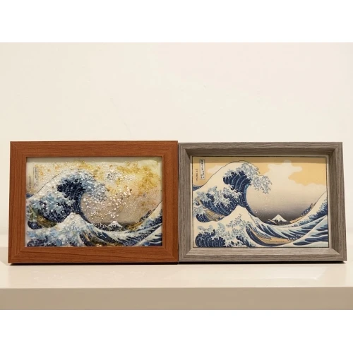 浮世絵 ガラスアートづくり_Japan and me