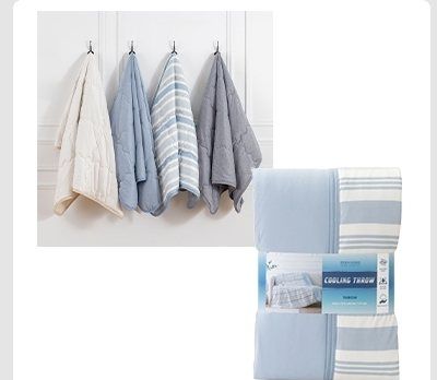 BERKSHIRE BLANKET & HOME クーリング 大判ひざ掛け 152cm × 177cm