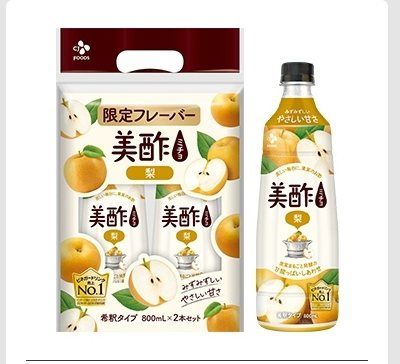 CJ 美酢 梨 800ml×2本