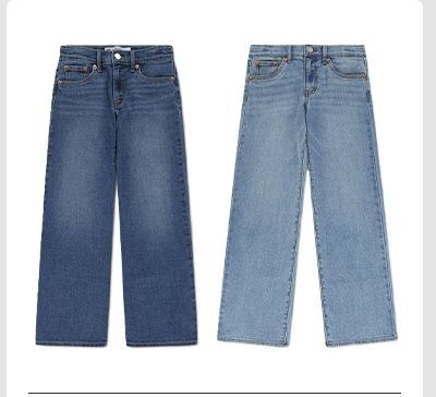 LEVI'S ガールズ ワイドレッグ ジーンズ サイズ 10-16