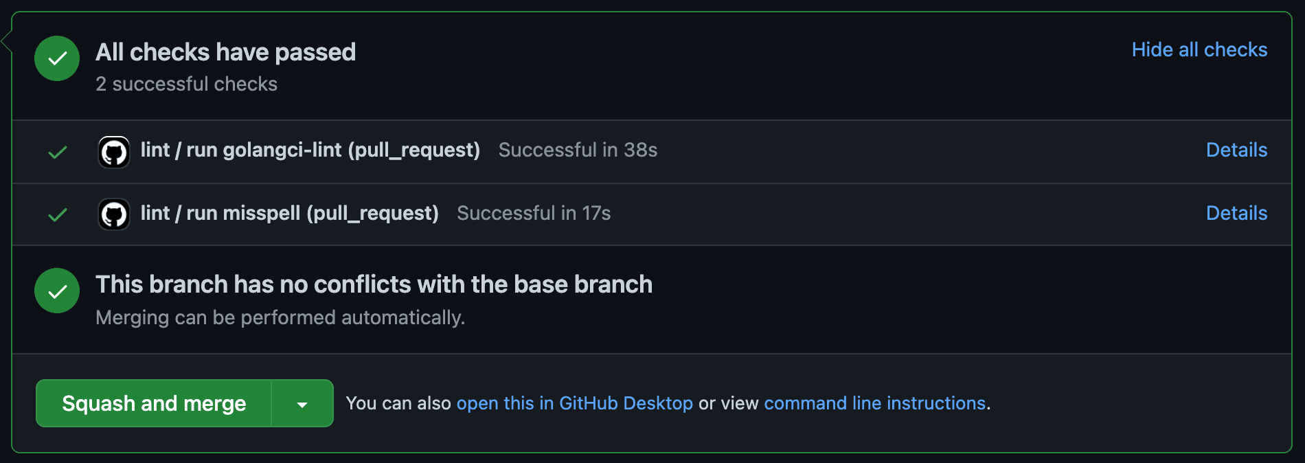 Featured image of post Github Actions で Go の lint を追加