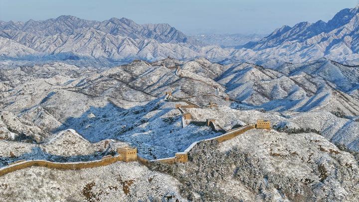 Cina panorama da Romadailynews.it cina panorama della grande muraglia dopo una nevicata
