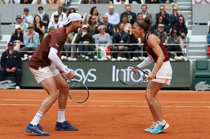 italia atleti vincono finale di doppio misto al french open