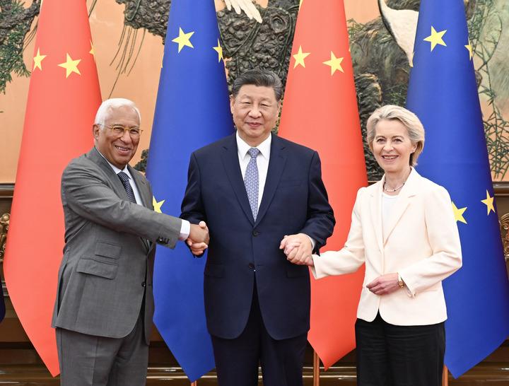 cina ue xi incontra presidenti del consiglio e della commissione europei a pechino