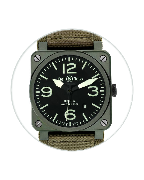 Bell＆Ross ベル＆ロス BR03-92-CK MILITARY 自動巻き Bell & Ross BR03-92 Aviation Military Type Ceramic / Black