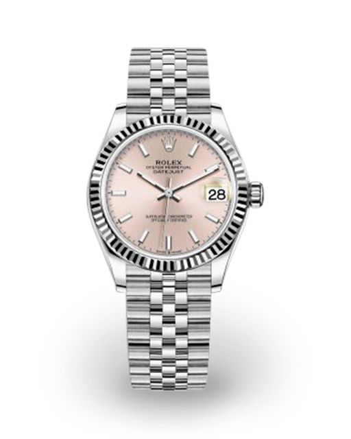 Rolex Datejust 31 Steel Fluted Pink Jubilee 278274-0014