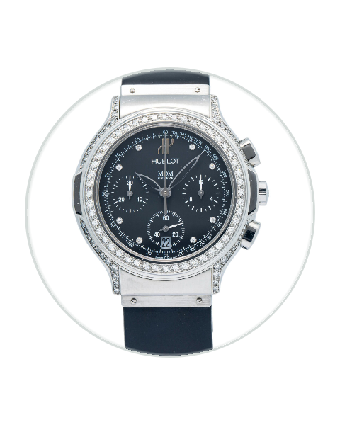 腕時計 HUBLOT MDM GENEVE 1640.1 Hublot 1640.1 Elegant Chronograph MDM Factory Diamond Bezel MOP