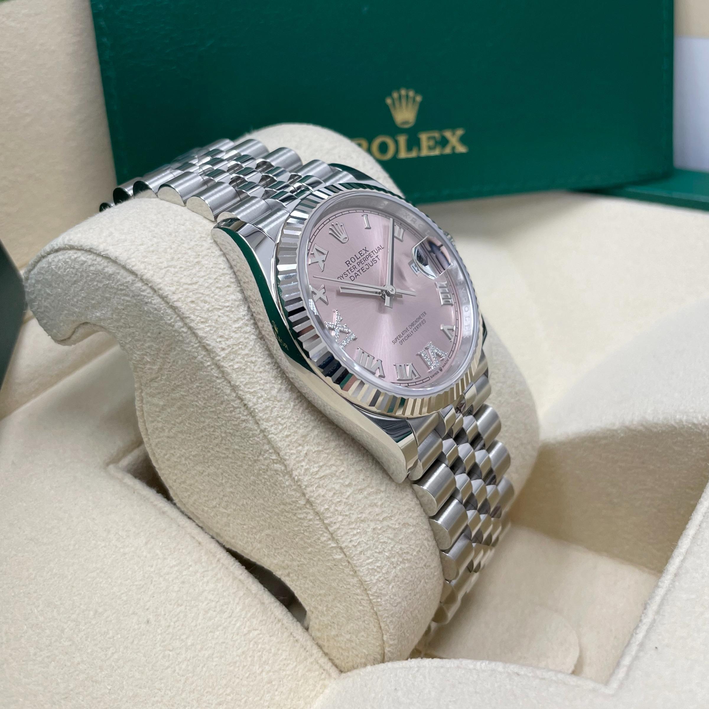 Rolex Datejust Oystersteel, White Gold, and Diamonds