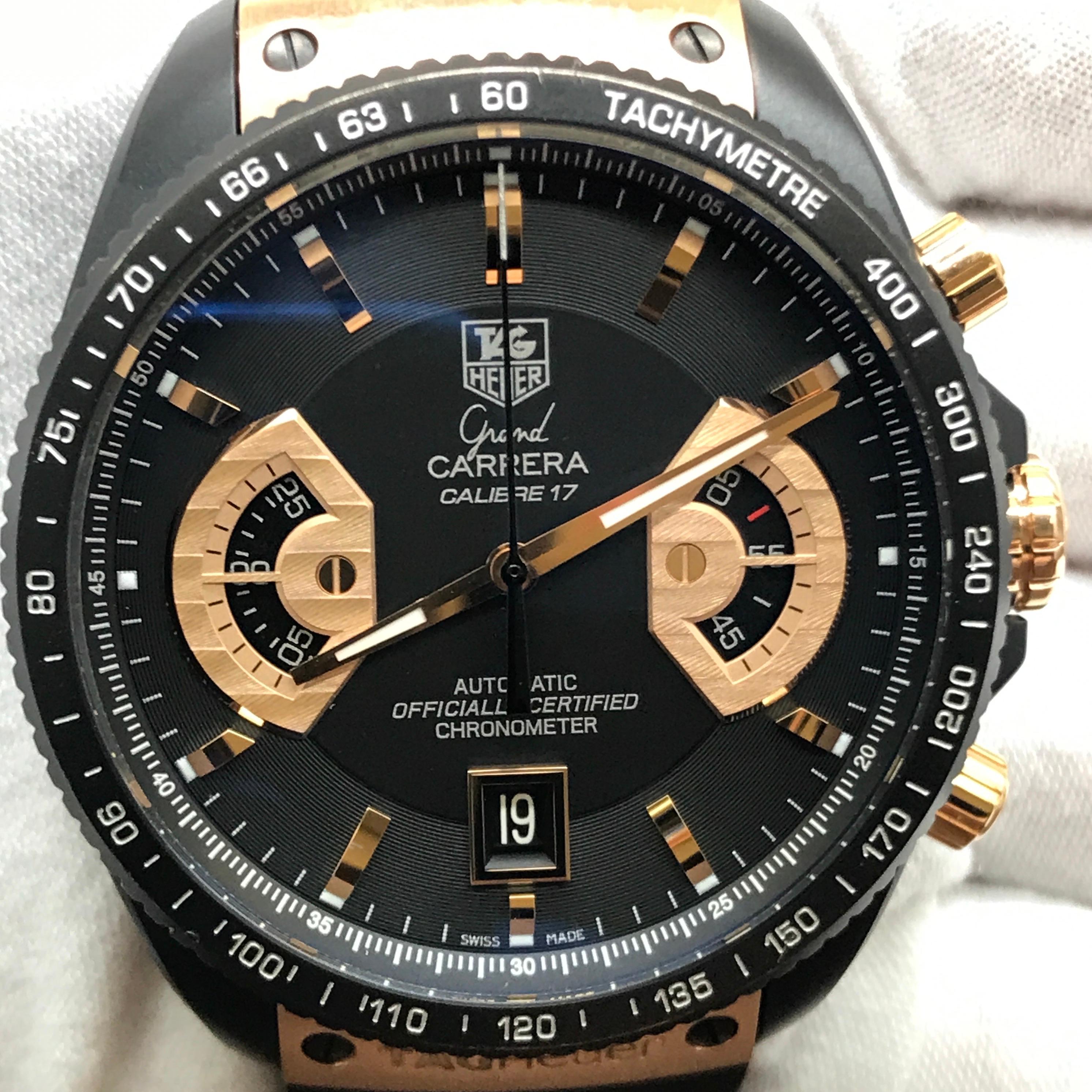 TAG Heuer Grand Carrera 18k Rose Gold Limited Edition Caliber 17