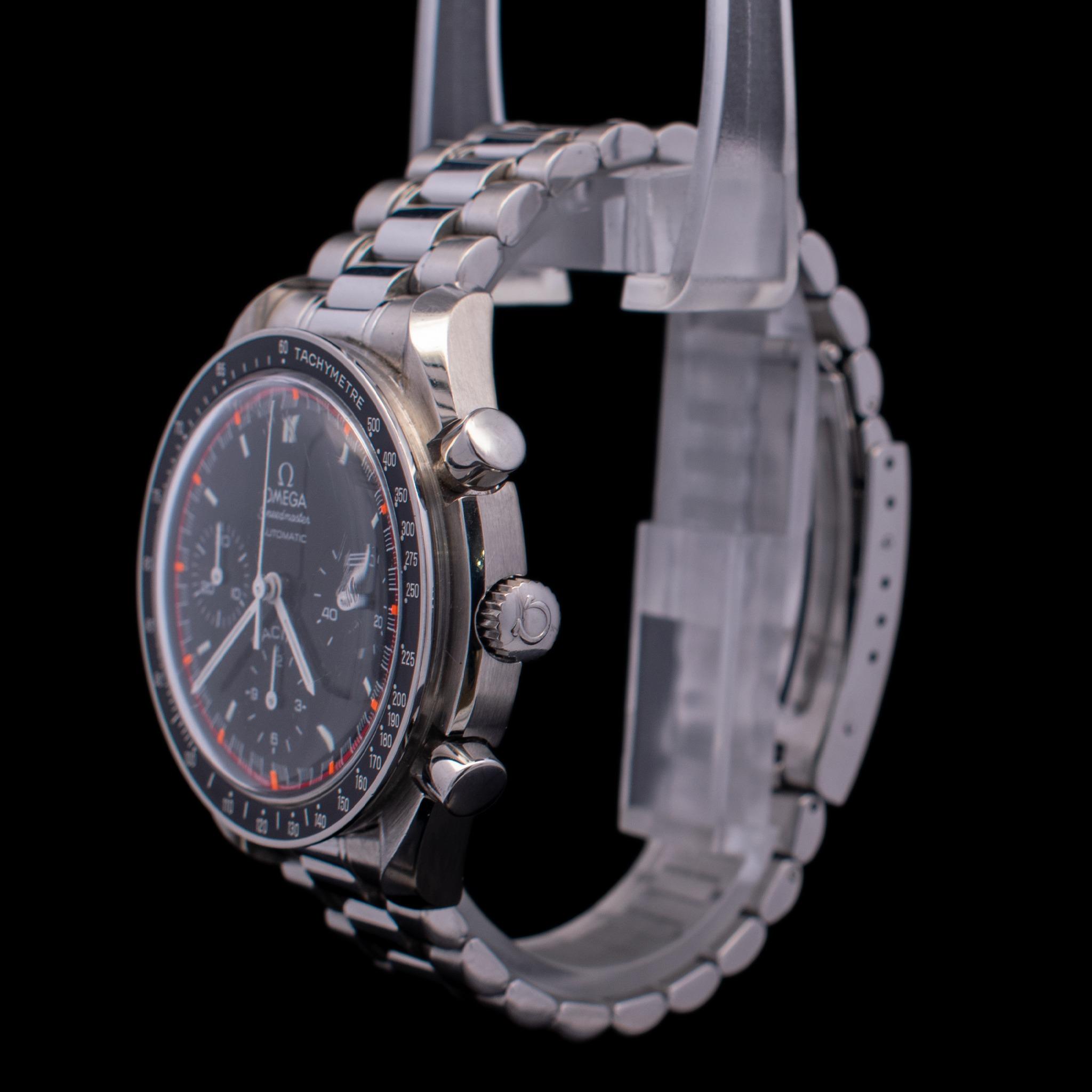 Omega Speedmaster Reduced Stainless Steel Black Bracelet